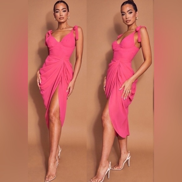 PrettyLittleThing Dresses & Skirts - PrettyLittleThing Plus Sized pink dress